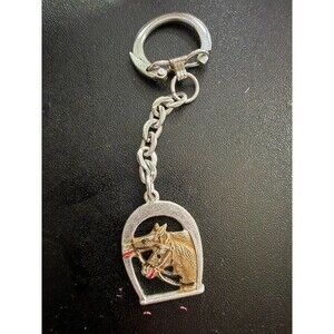 Vintage Horse Horseshoe Keychain Hong Kong